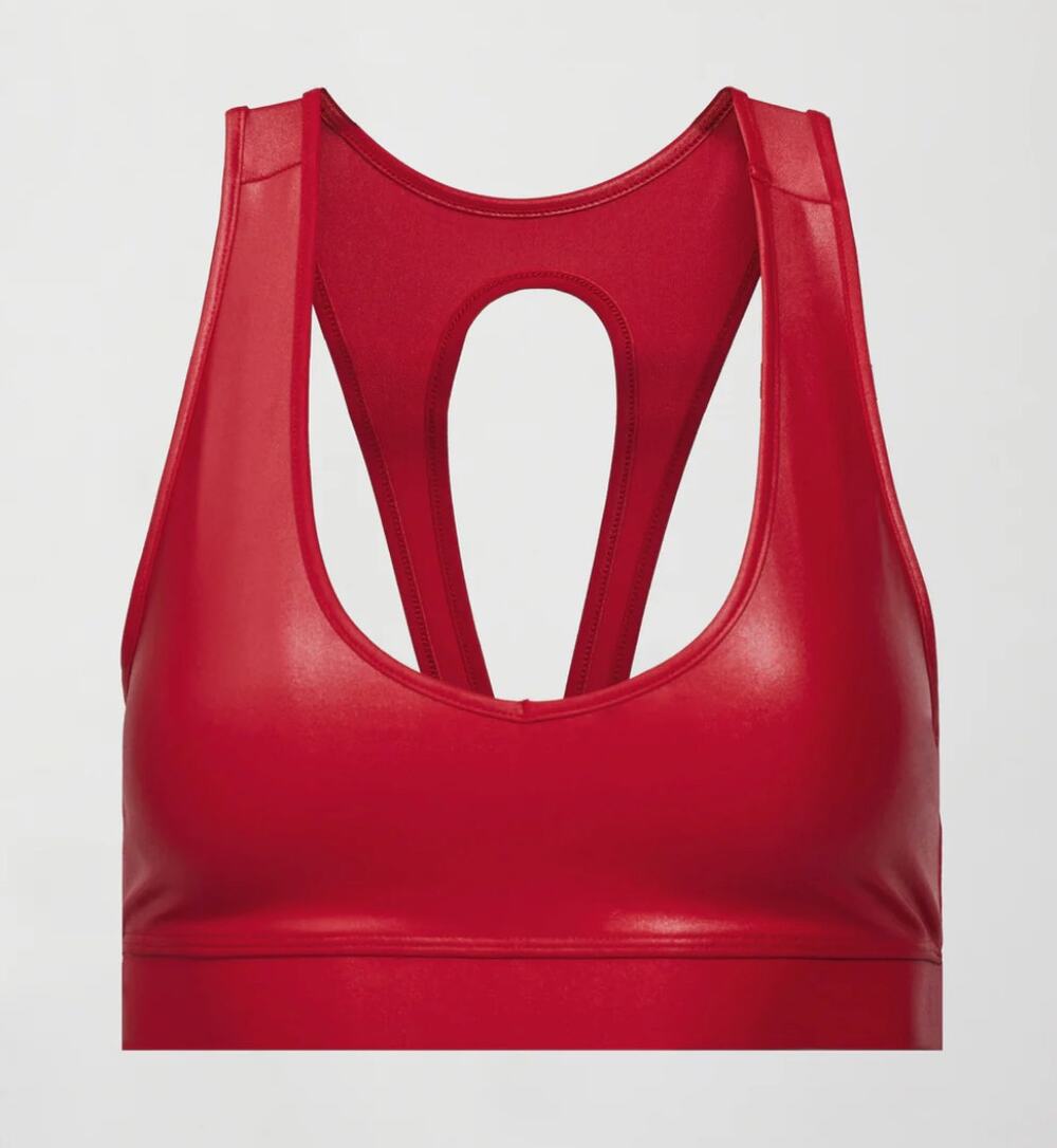 Carbon 38 Crimson Red Action Bra 2.0 Takara Shine Deep Scoop Racerback S Small